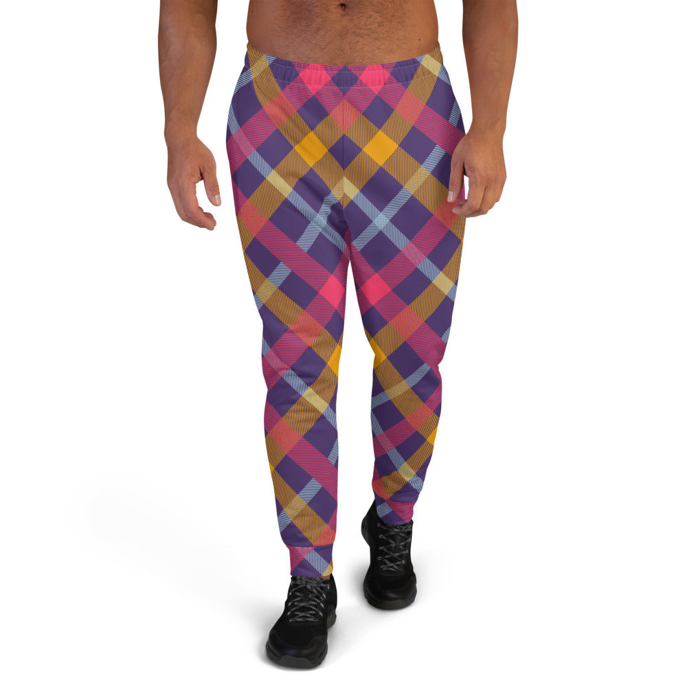 Tartan Pattern Men's Joggers - Fashion Crook