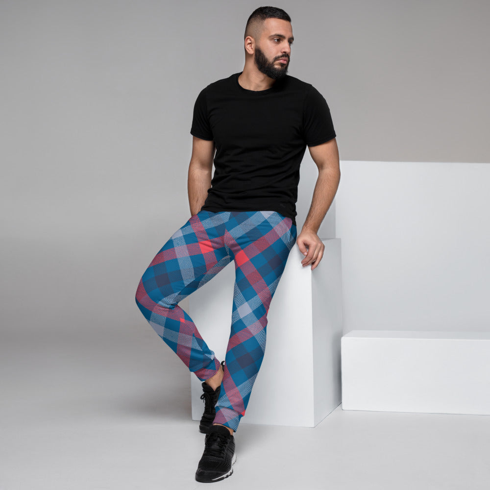 Pattern Tartan Men's Joggers - Fashion Crook