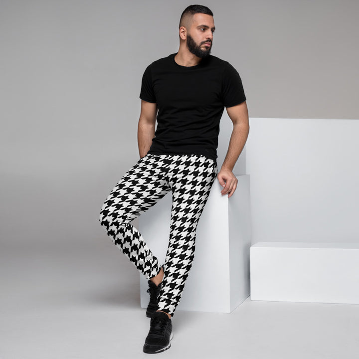 plaid bw Men's Joggers - Fashion Crook