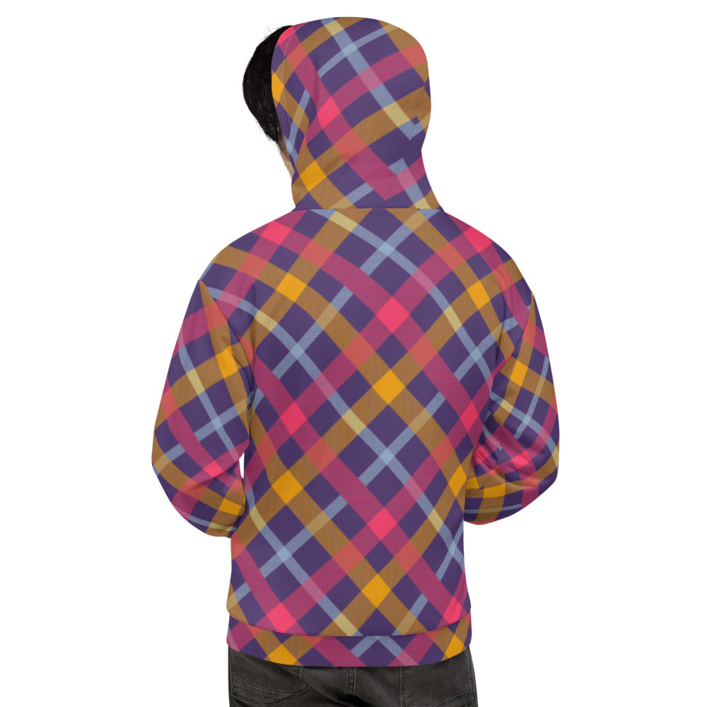 Tartan  Seamless Unisex Hoodie - Fashion Crook