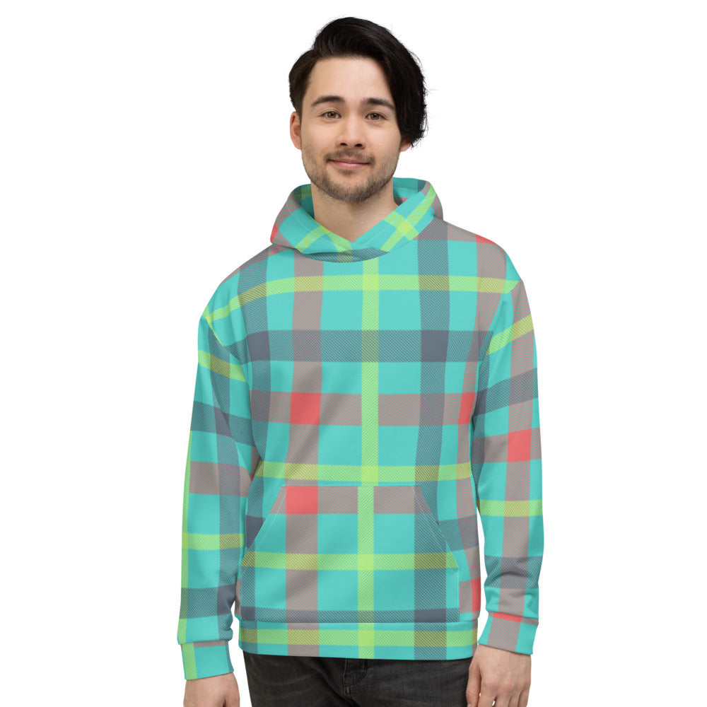 Pattern Seamless Tartan Unisex Hoodie - Fashion Crook