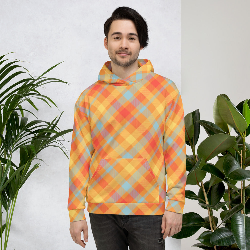 Seamless Tartan  Unisex Hoodie - Fashion Crook