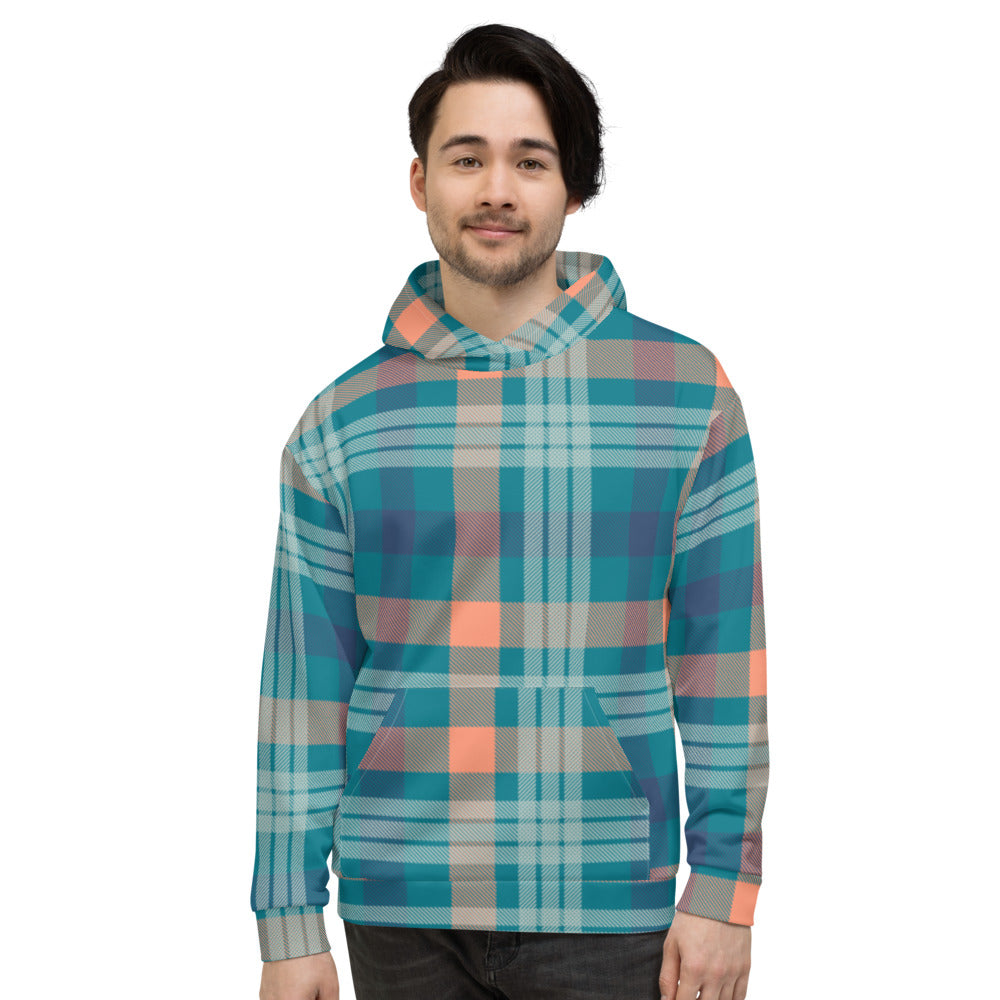 Seamless Pattern Tartan  Unisex Hoodie - Fashion Crook