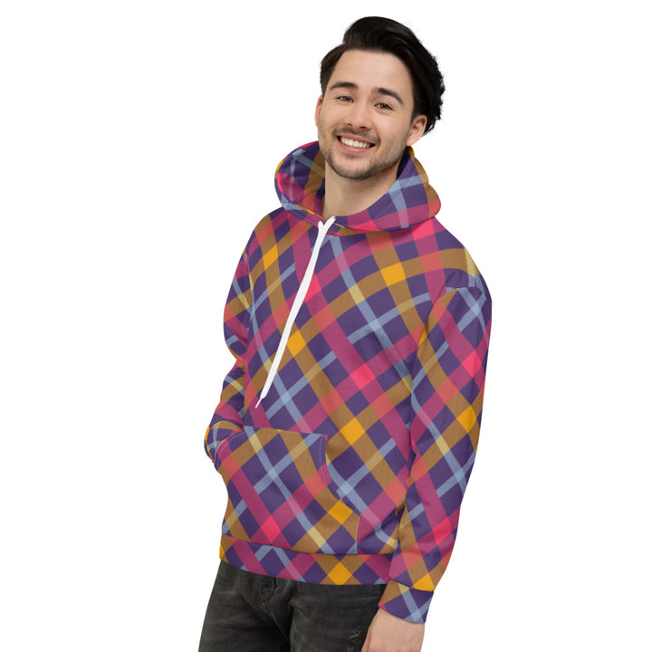 Tartan  Seamless Unisex Hoodie - Fashion Crook