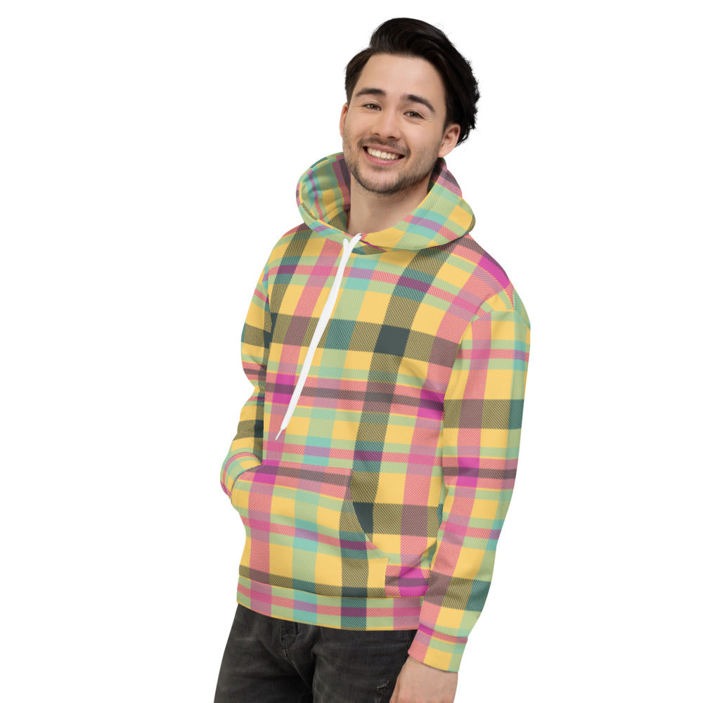 Pattern Tartan Unisex Hoodie - Fashion Crook