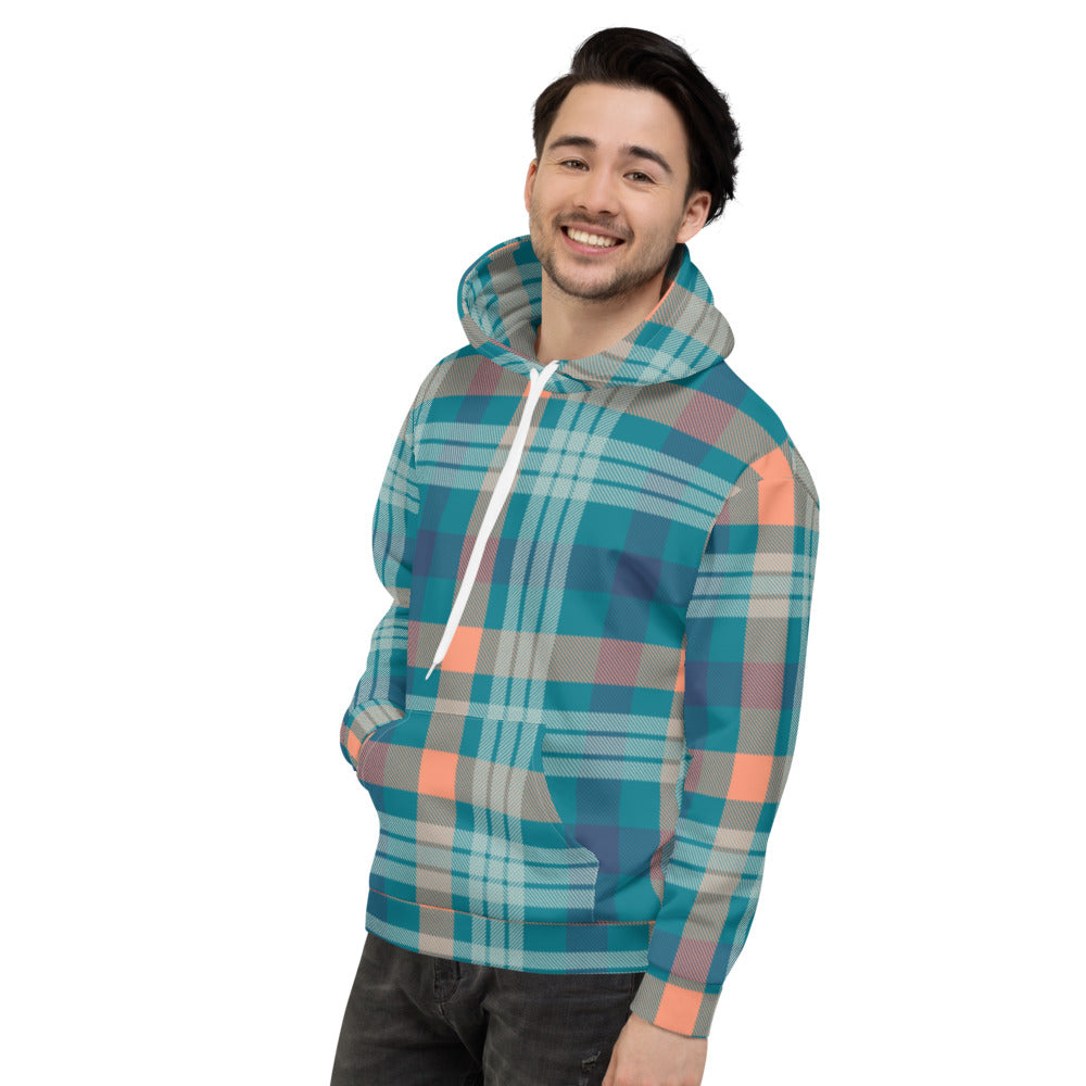 Seamless Pattern Tartan  Unisex Hoodie - Fashion Crook