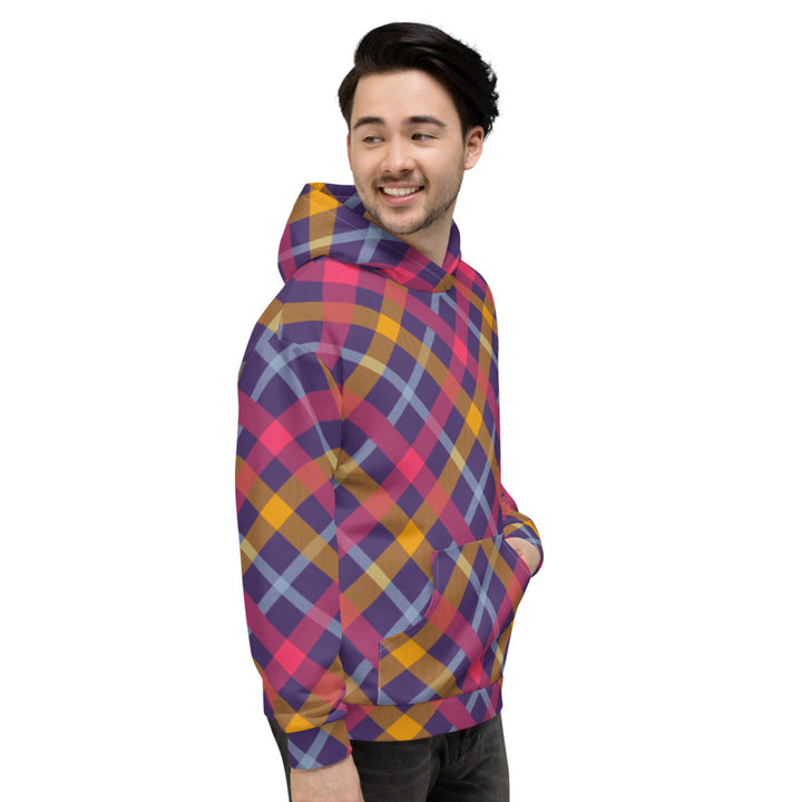 Tartan  Seamless Unisex Hoodie - Fashion Crook