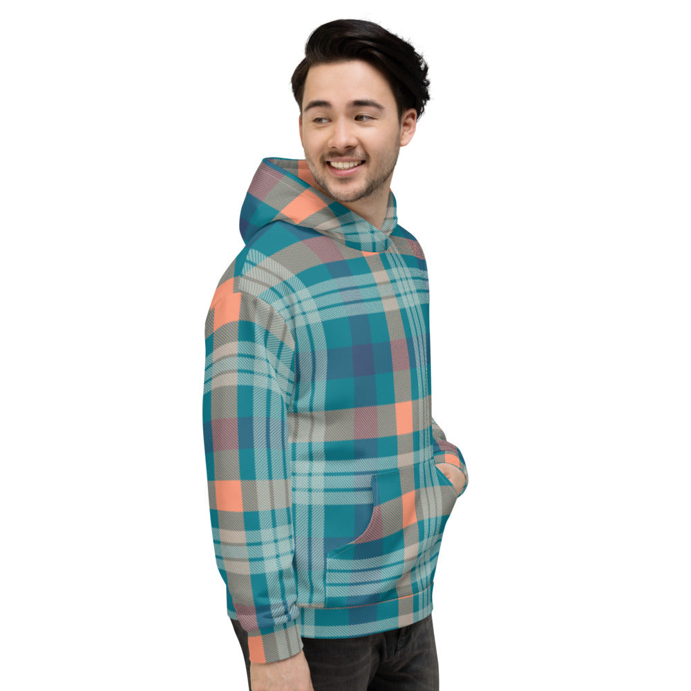 Seamless Pattern Tartan  Unisex Hoodie - Fashion Crook