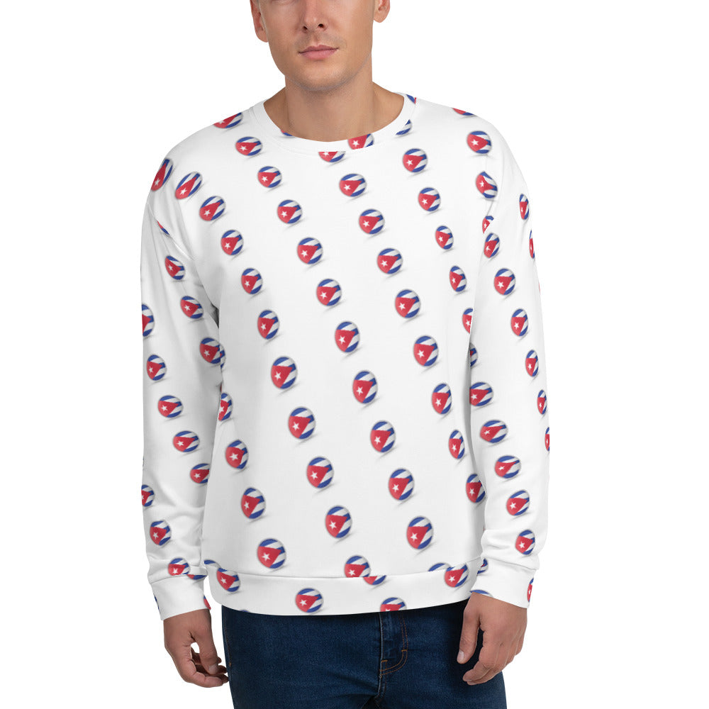 CUBA CIRCLE TILED Unisex Sweatshirt - Fashion Crook