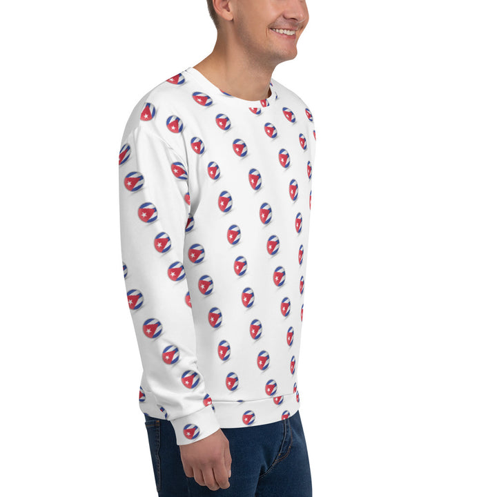 CUBA CIRCLE TILED Unisex Sweatshirt - Fashion Crook