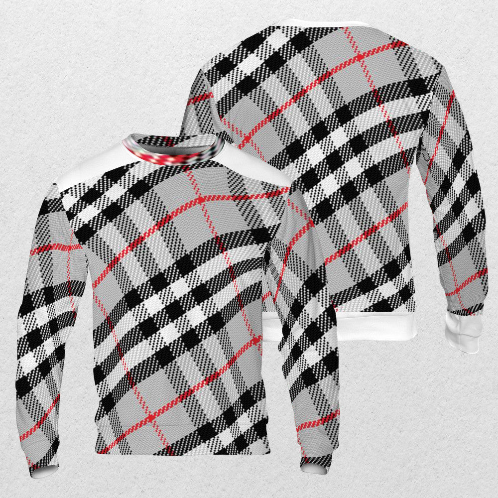 Tartan AOP Sweatshirt - Fashion Crook