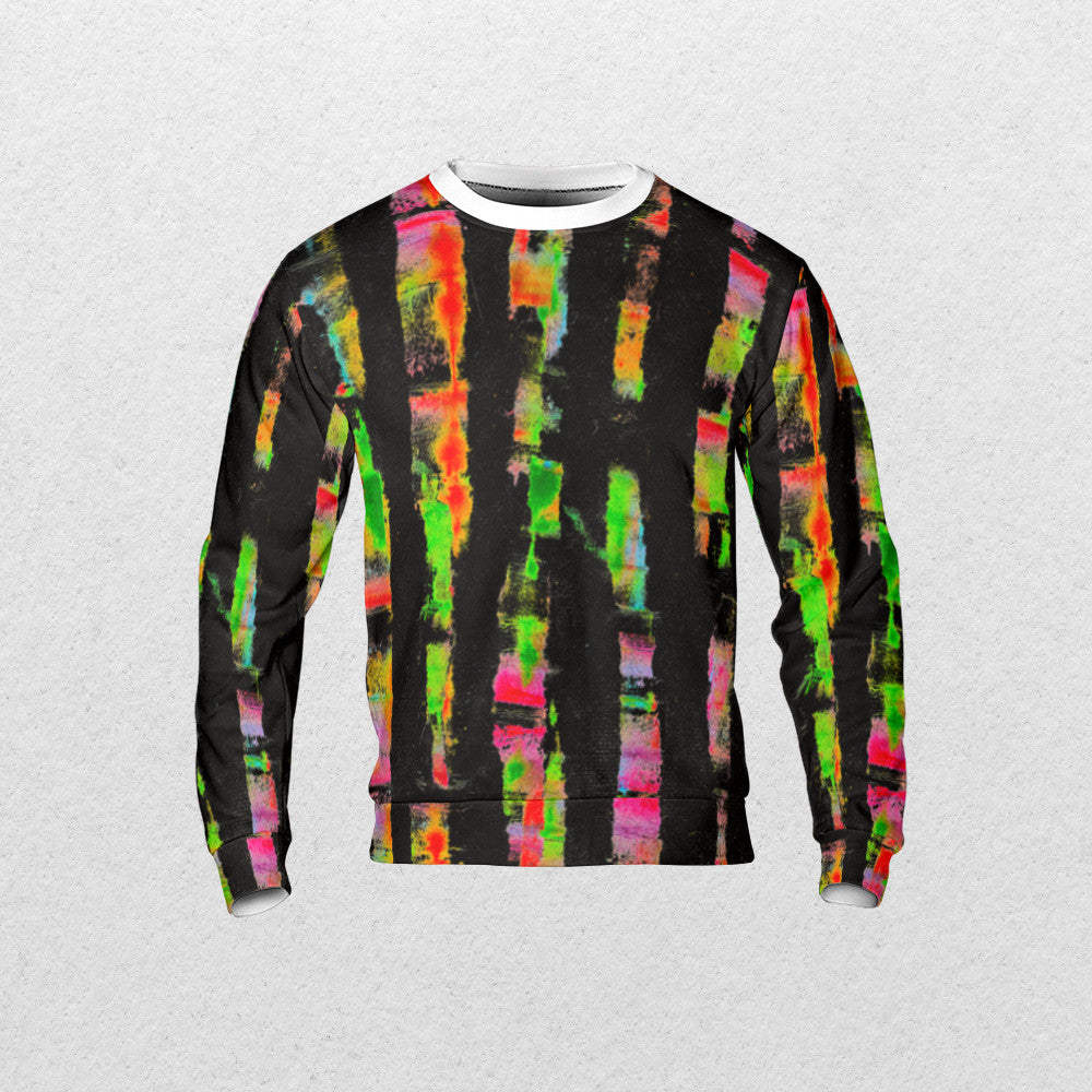 BLK BAMBOO AOP Sweatshirt - Fashion Crook