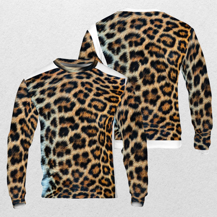 Real skin texture of leopard 56GKTZX AOP Sweatshirt - Fashion Crook