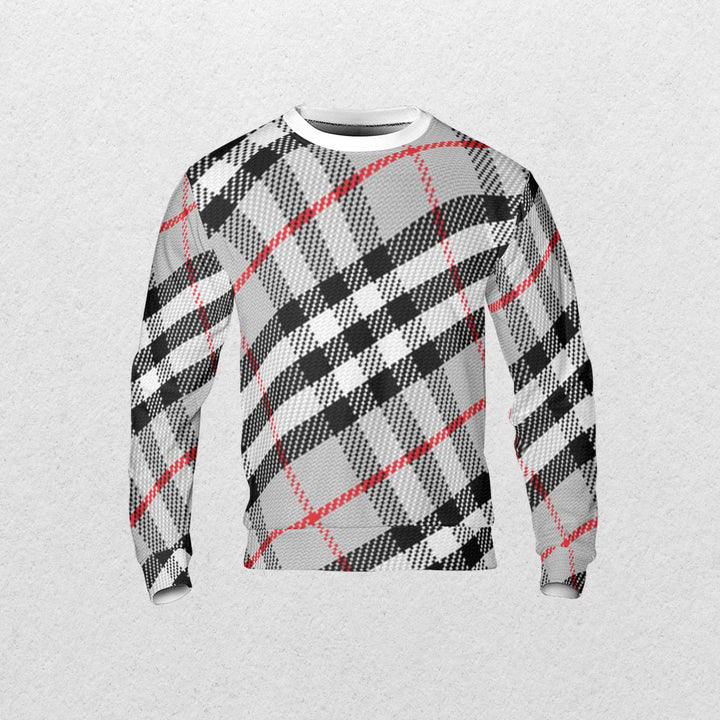 Tartan AOP Sweatshirt - Fashion Crook