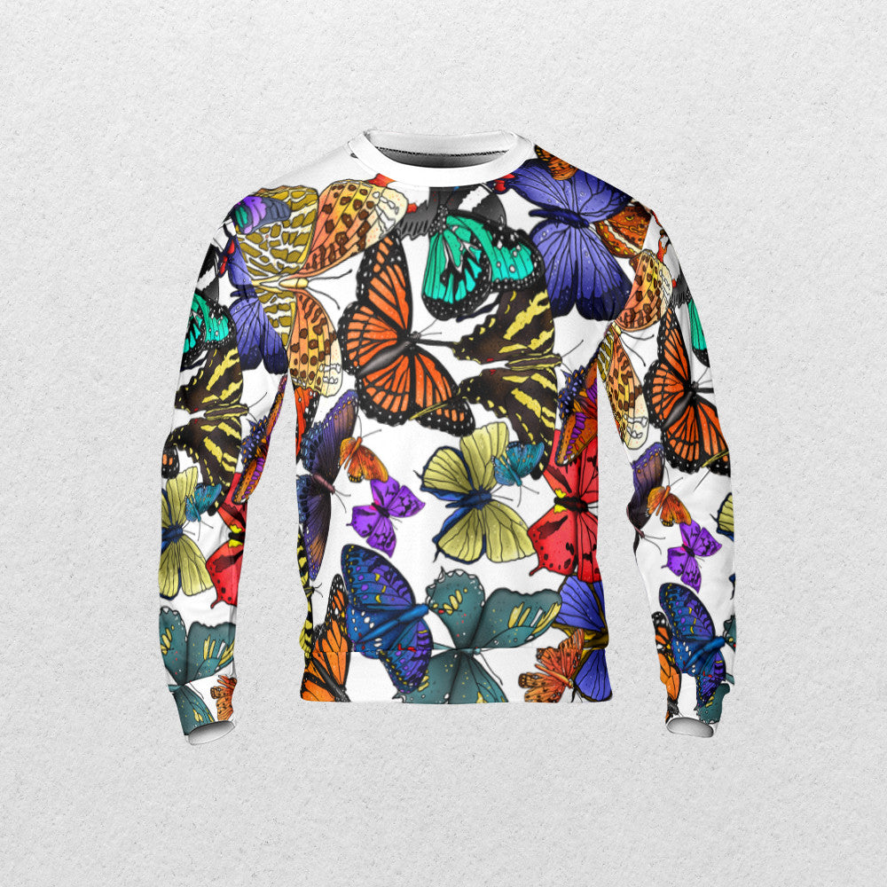 butter fly  AOP Sweatshirt - Fashion Crook