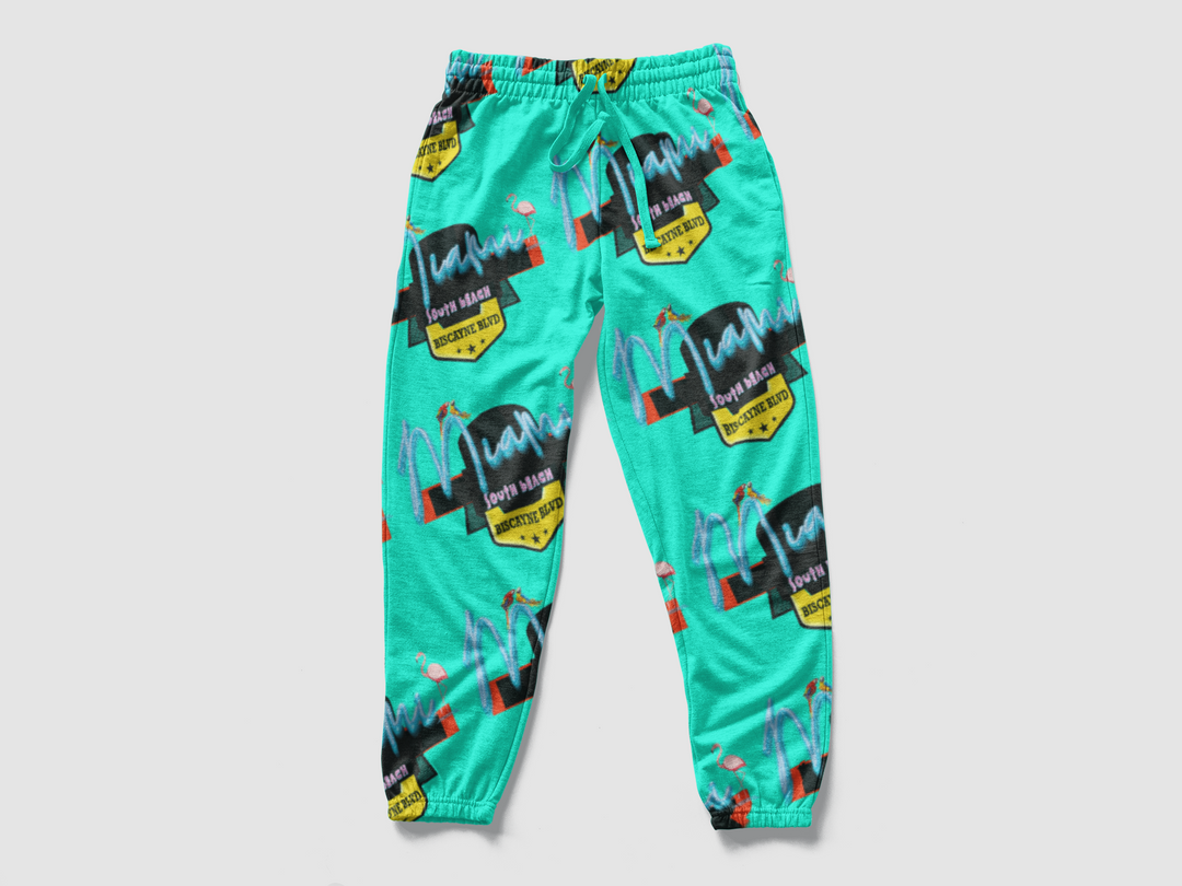 Miami Aqua Joggers - Fashion Crook