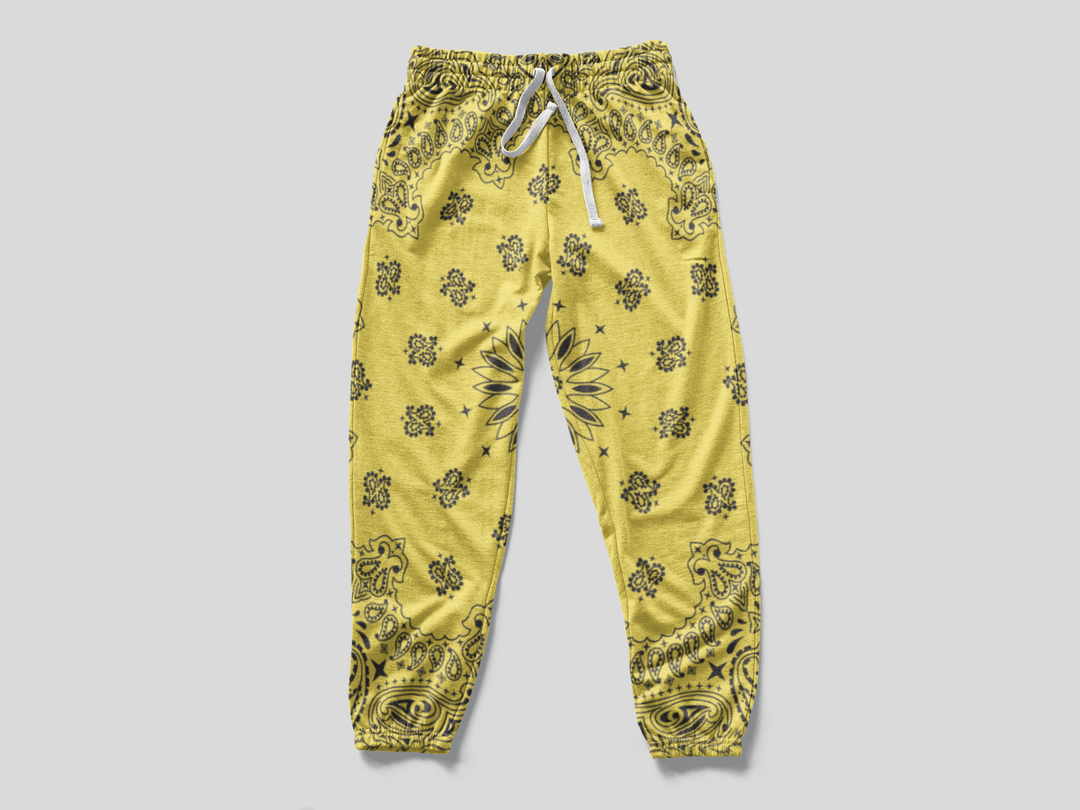 BANDANA YELLOW Men's Joggers - Fashion Crook