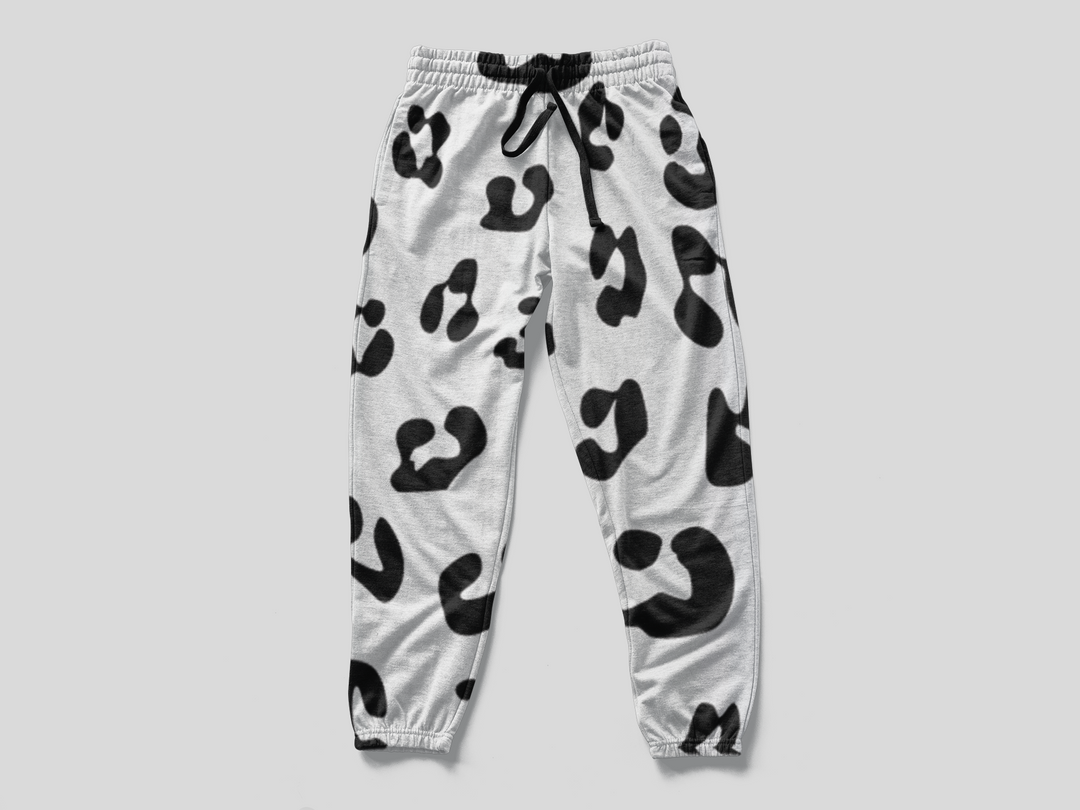 Black & White spots Joggers - Fashion Crook