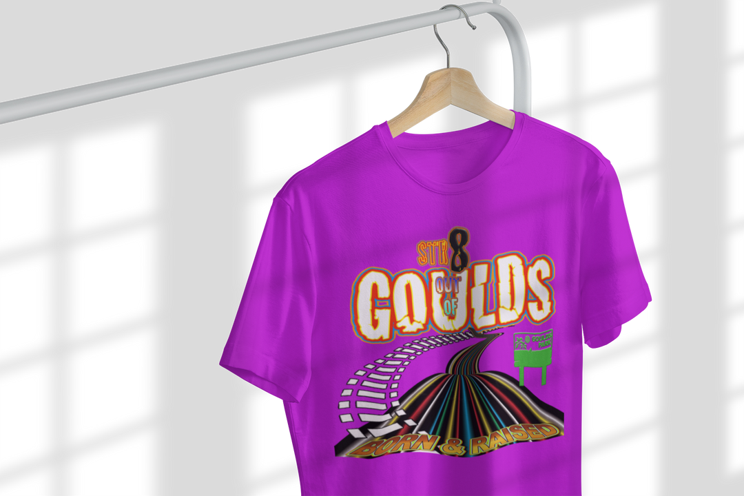 Str8 Outta Goulds Ladies short sleeve round neck shirt - Fashion Crook