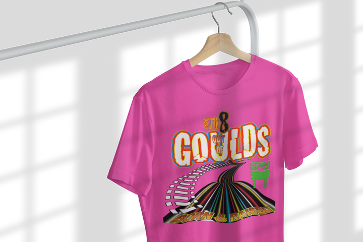 Str8 Outta Goulds Ladies short sleeve round neck shirt - Fashion Crook