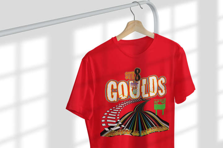 Str8 Outta Goulds Ladies short sleeve round neck shirt - Fashion Crook