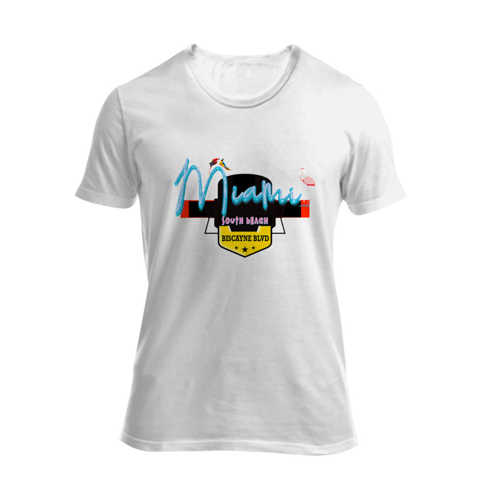 MIAMI FLAMINGO  LOGO Women Classic T-shirt - Fashion Crook